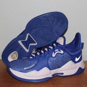 Nike PG 5 TB Basketball Shoes Mens 7 Womens 8.5 Royal Blue Paul George